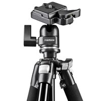 Mantona Scout MAX Stativ Tripod 3/8 inch Werkhoogte: 60 - 157 cm Zwart Kogelkop - thumbnail