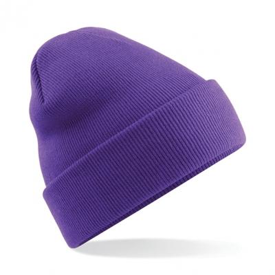 Beechfield Beanie Wintermuts - paars - acryl - volwassenen Beechfield Beanie Wintermuts - paars - acryl - volwassenen