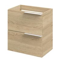 Tiger Pocket onderkast 60cm naturel eiken met mat witte grepen