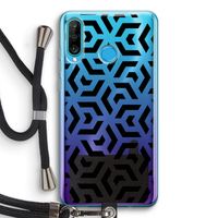 Crazy pattern: Huawei P30 Lite Transparant Hoesje met koord