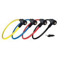 Masterlock Keyed steel cable 65cm x Ø 8mm w/2 keysvinyl cover - colours : yellow - 8169EURDPRO