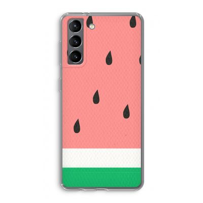 Watermeloen: Samsung Galaxy S21 Transparant Hoesje