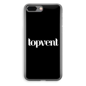 Topvent Zwart: iPhone 8 Plus Transparant Hoesje