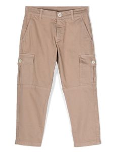 Eleventy Kids pantalon chino à poches cargo - Marron