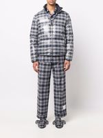 Thom Browne pantalon à motif tartan - Gris
