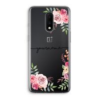 Rozen: OnePlus 7 Transparant Hoesje
