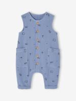 Boxpakje van katoengaas blauw