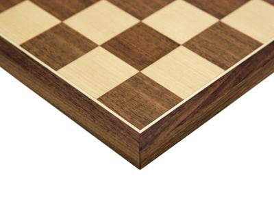 40 cm Walnoot en Esdoorn Schaakbord