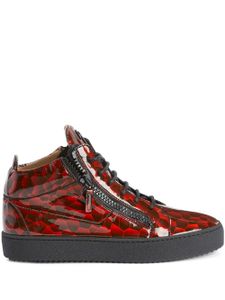 Giuseppe Zanotti baskets Kriss à motif géométrique - Rouge