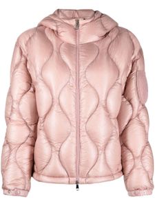 Moncler doudoune courte Anthon à capuche - Rose