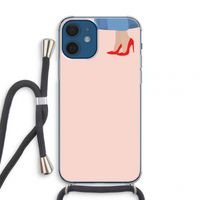 High heels: iPhone 12 mini Transparant Hoesje met koord