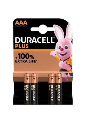 Duracell batterij plus power mn1500/lr6/aa per 4 op kaart
