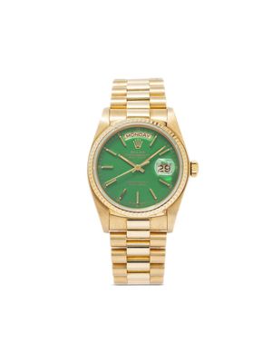 Rolex montre Day-Date 36 mm pre-owned (1979) - Vert