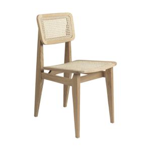 Gubi C-Chair French Cane eetkamerstoel geolied eikenhout