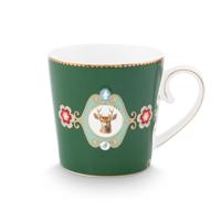 Mok L Love Birds Medallion Deer Dark Green