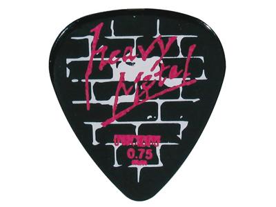 Pickboy GP698-075 0.75 mm. plectra met "the wall"-design