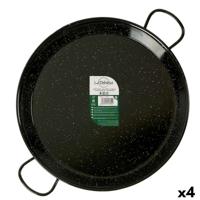 Pan La Dehesa 0246-LD 0246-LD Zwart Geëmailleerd Staal Ø 46 cm 59 x 6 x 46 cm (4 Stuks)