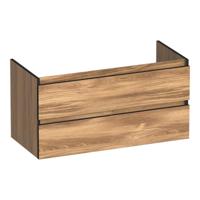 Brauer Joy Edge - Onderkast - 100 cm - met 2 Softclose Lades Greeploos en 1 Sifon Uitsparing - Honey