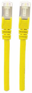 Intellinet 740708 RJ45 Netwerkkabel, patchkabel CAT 6A S/FTP 1.00 m Geel Folie afscherming, Afscherming gevlochten, Afgeschermd, Halogeenvrij 1 stuk(s)