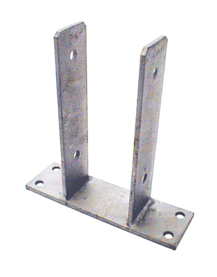 Waelbers U-pergolasteun op plaat 81mm, thermisch verzinkt (FV) - 1 Stuk(s) - 429313.99