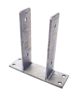 Waelbers U-pergolasteun op plaat 81mm, thermisch verzinkt (FV) - 1 Stuk(s) - 429313.99