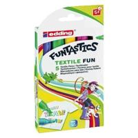 Viltstift edding 17 textiel fun rond 2-3mm assorti | 10 stuks