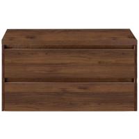 Dante Badmeubelset 100 cm - Walnoot - Wastafelbovenblad