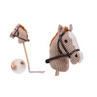 Johntoy Stokpaardje + geluid 80cm bruin