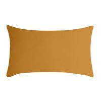 Stof Textile sierkussen Nelson - okergeel - 30 x 50 cm - bank kussens - polyester