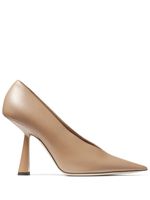 Jimmy Choo mules Maryanne en cuir 100 mm - Tons neutres