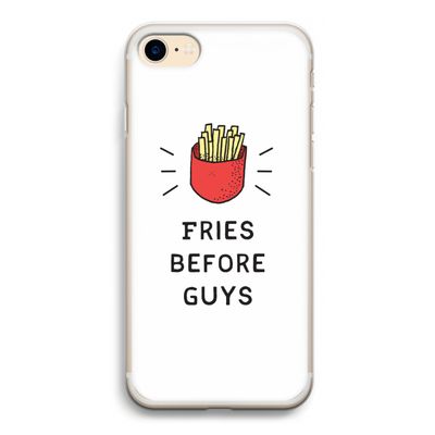Fries before guys: iPhone 7 Transparant Hoesje