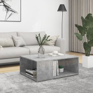 Salontafel 90x67x33 cm spaanplaat betongrijs