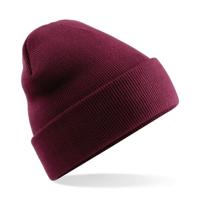 Basic winter muts - bordeaux rood - acryl - volwassenen Basic winter muts - bordeaux rood - acryl - volwassenen