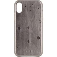 Senza Glam Leather Cover Apple iPhone X/Xs Metallic Grey