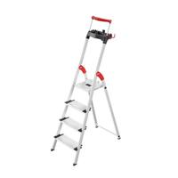 Hailo 8050-415 L95 Aluminium Huishoudtrap 4 Tredes Hailo 8050-415 L95 Aluminium Huishoudtrap 4 Tredes