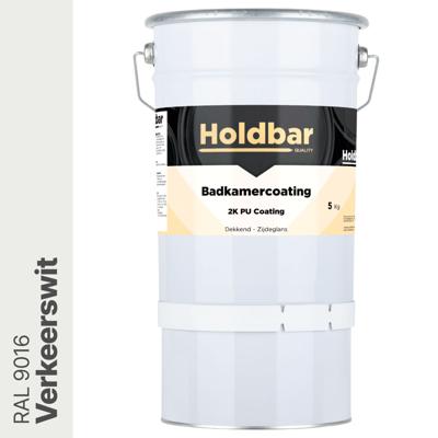 Holdbar Badkamercoating Verkeerswit (RAL 9016) 5 kg