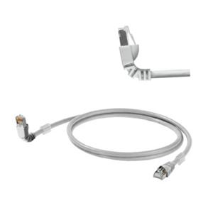 Weidmüller 1248280005 RJ45 Netwerkkabel, patchkabel CAT 6A S/FTP 0.50 m Grijs UL gecertificeerd 1 stuk(s)