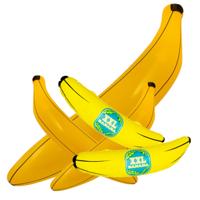 Opblaasbare bananen pakket - 2x van 80 cm/3x van 71 cm/1x van 162 cm - decoratie opblaasartikelen