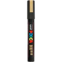 Uni-Posca Posca marker, afm pc-5m, lijndikte 2,5 mm, medium, goud, 1 stuk