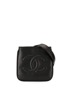 CHANEL Pre-Owned sac banane à logo embossé - Noir