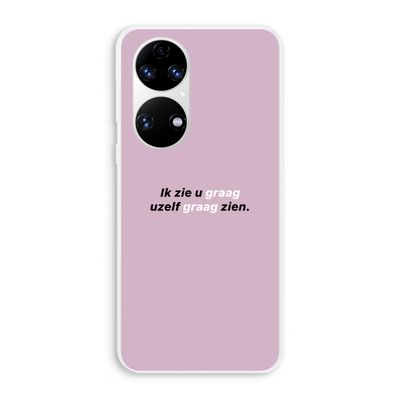 uzelf graag zien: Huawei P50 Transparant Hoesje