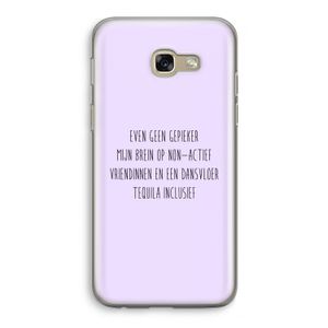 Tequila: Samsung Galaxy A5 (2017) Transparant Hoesje