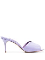 Manolo Blahnik mules en cuir 80 mm - Violet