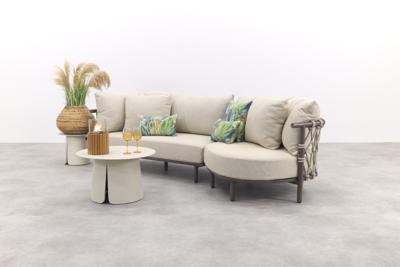 4 Seasons Ezra/Velora 3-zits loungeset - Latte/Terre