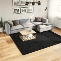 VidaXL Vloerkleed pamplona shaggy hoogpolig modern 240x240 cm zwart