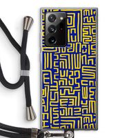Majorelle Blue Print: Samsung Galaxy Note 20 Ultra / Note 20 Ultra 5G Transparant Hoesje met koord