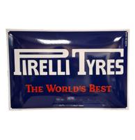 Pirelli Tyres Emaille Bord - 60 x 40cm Pirelli Tyres Emaille Bord - 60 x 40cm