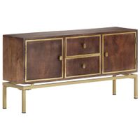 Dressoir 120x29x60 cm massief mangohout - thumbnail