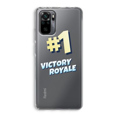 Victory Royale: Xiaomi Redmi Note 10 Pro Transparant Hoesje