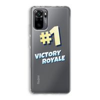 Victory Royale: Xiaomi Redmi Note 10 Pro Transparant Hoesje